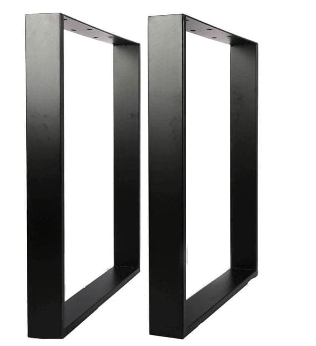 bimiti テーブル 脚 鉄脚 奥行65CM 高さ71CM 2個1組 ブラック