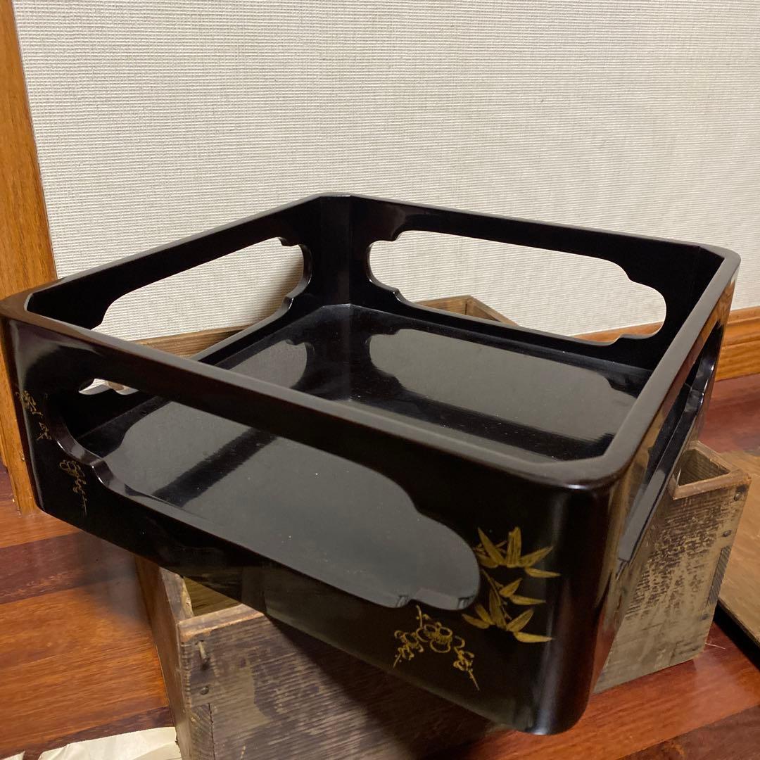 古い木製漆台