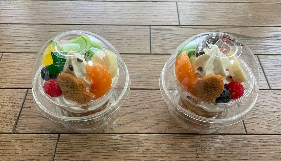 食品サンプル　パフェ2個