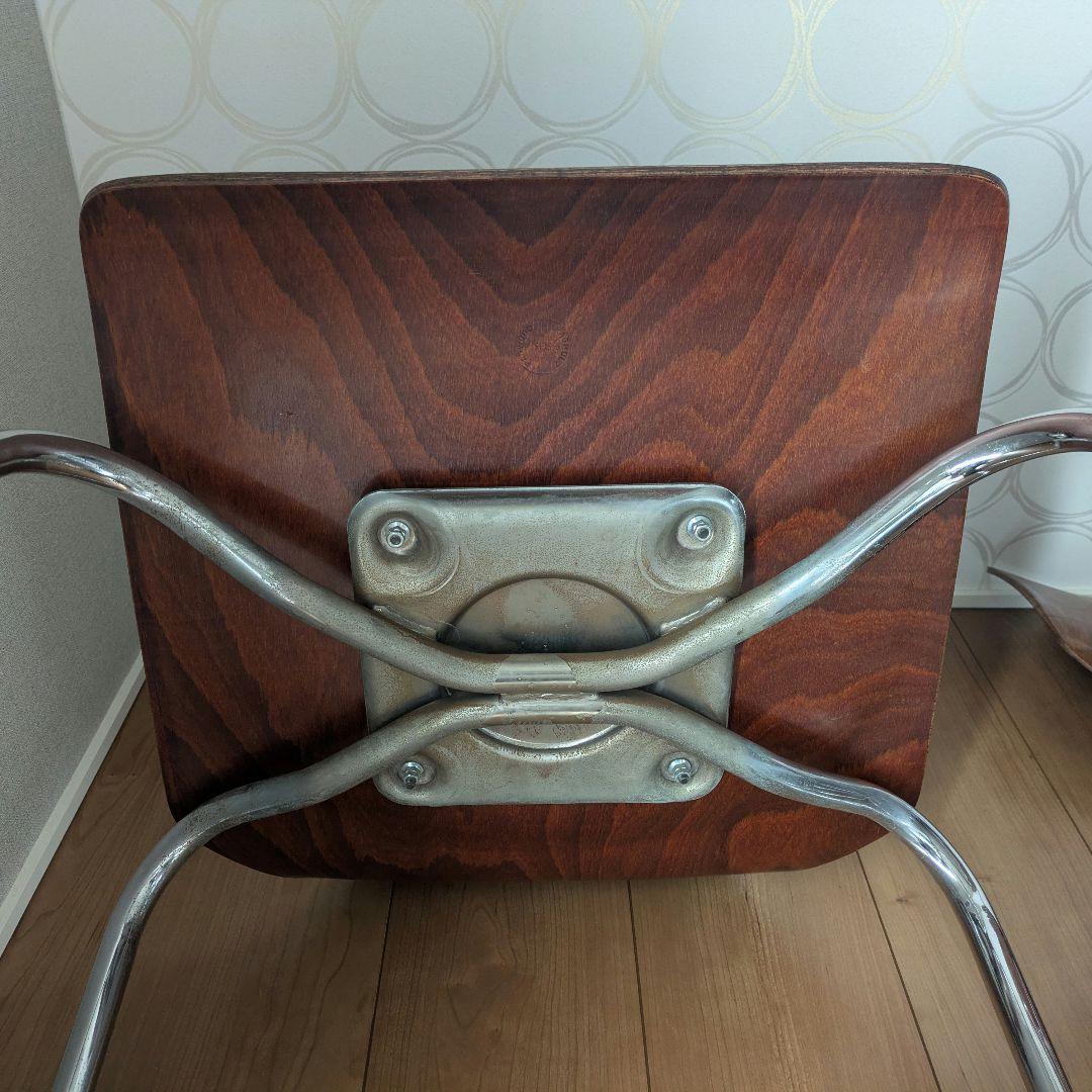 ①2脚 AICHI パグホルツPAGHOLZ PAGWOOD スタッキングチェア