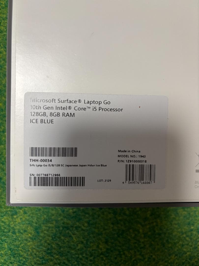 【美品】Surface Laptop Go i5 8G/128GB