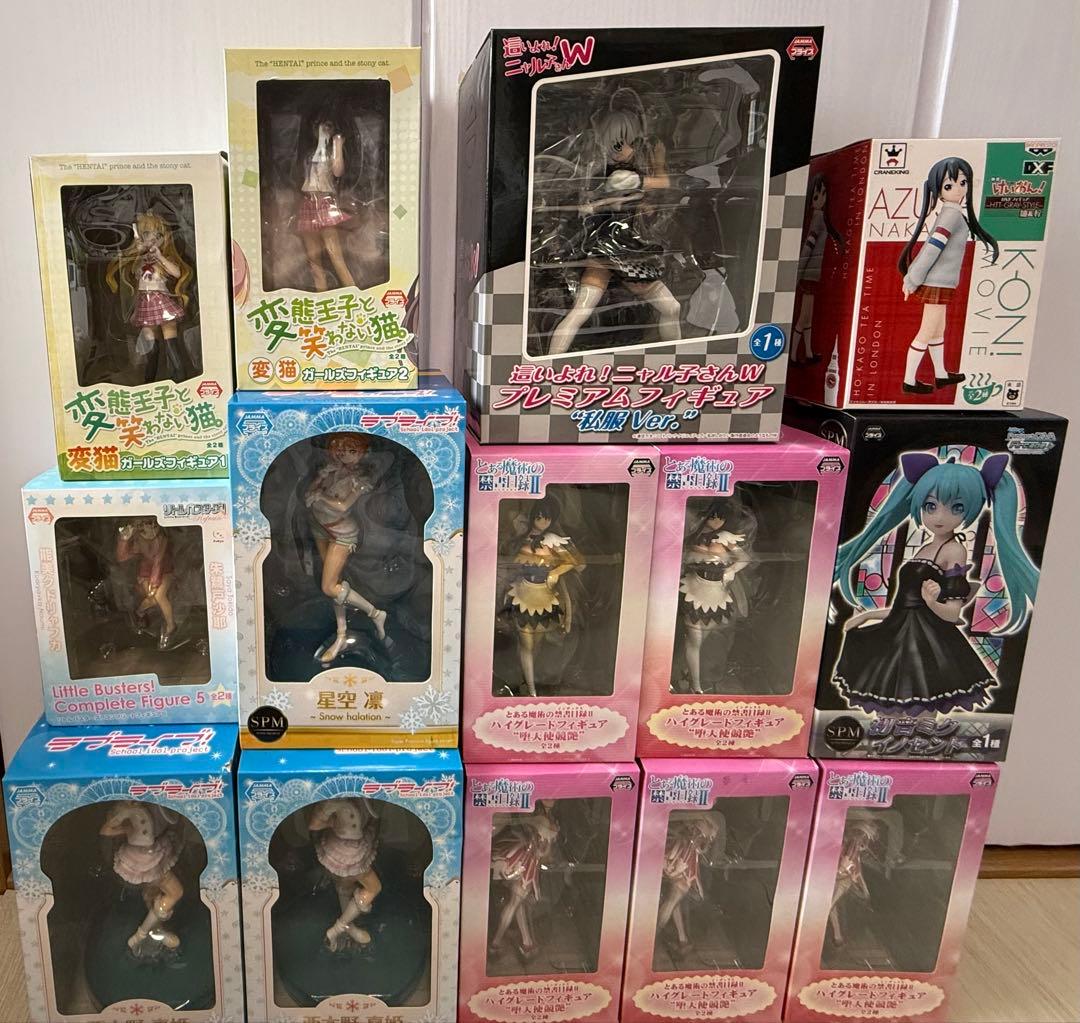 ラブライブ初音ミクとある魔術けいおんニャル子変猫リトバスフィギュア　まとめ売り