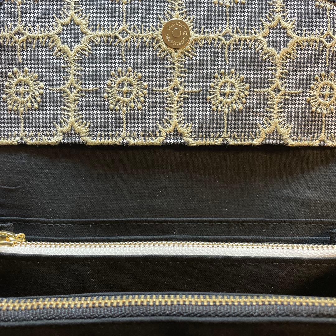 長財布　やりくり財布　ハンドメイド　ミナペルホネン