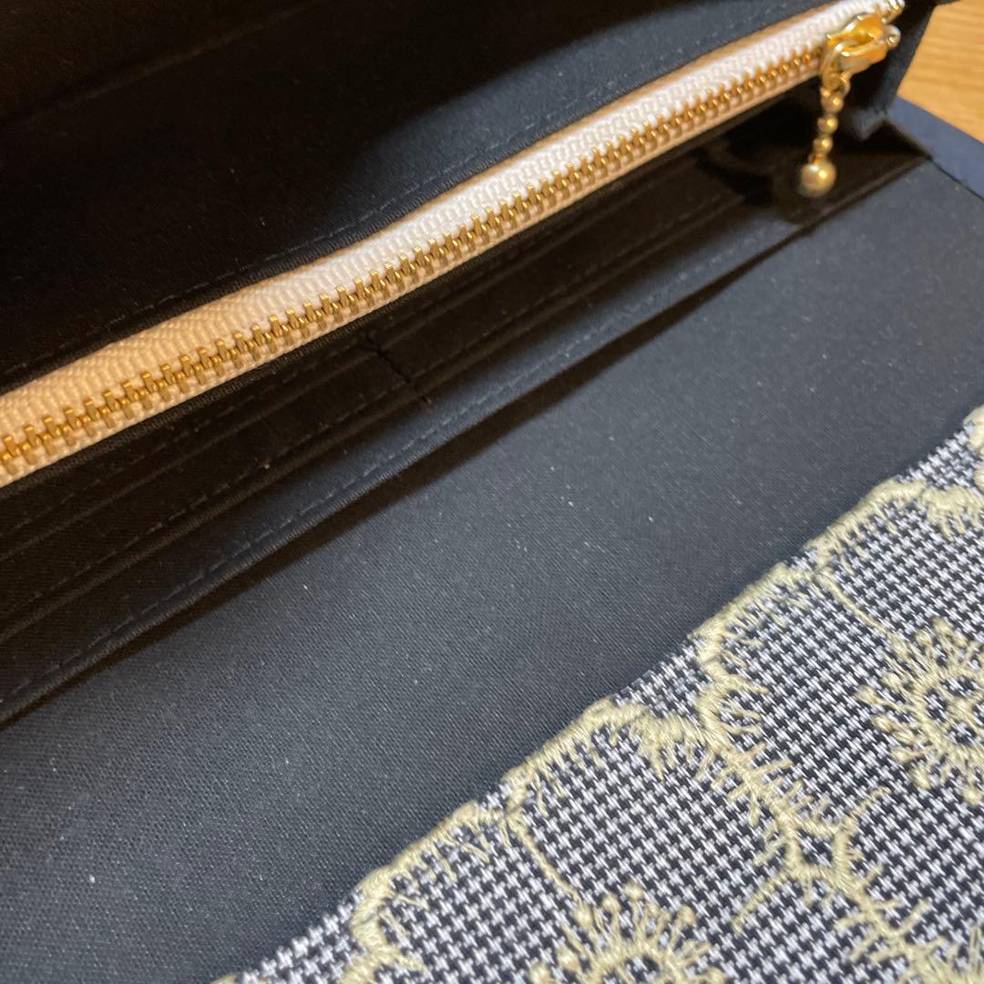 長財布　やりくり財布　ハンドメイド　ミナペルホネン