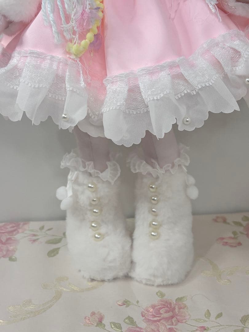 ハンドメイド 人形 ゆめかわ 女の子 ピンク