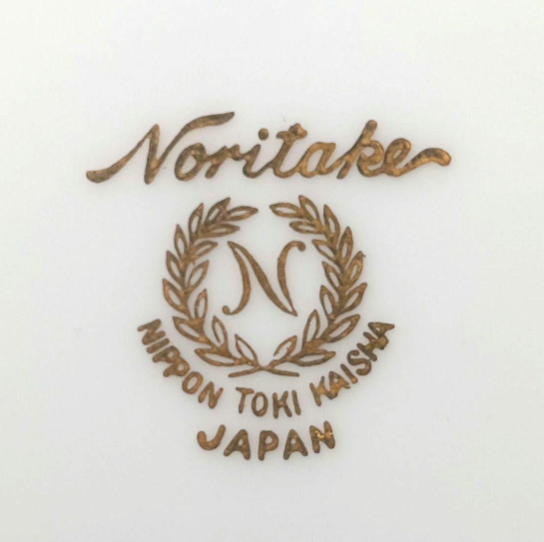 希少 Noritakeノリタケ 黒釉金彩菊花瓶 フラワーベース 1950s