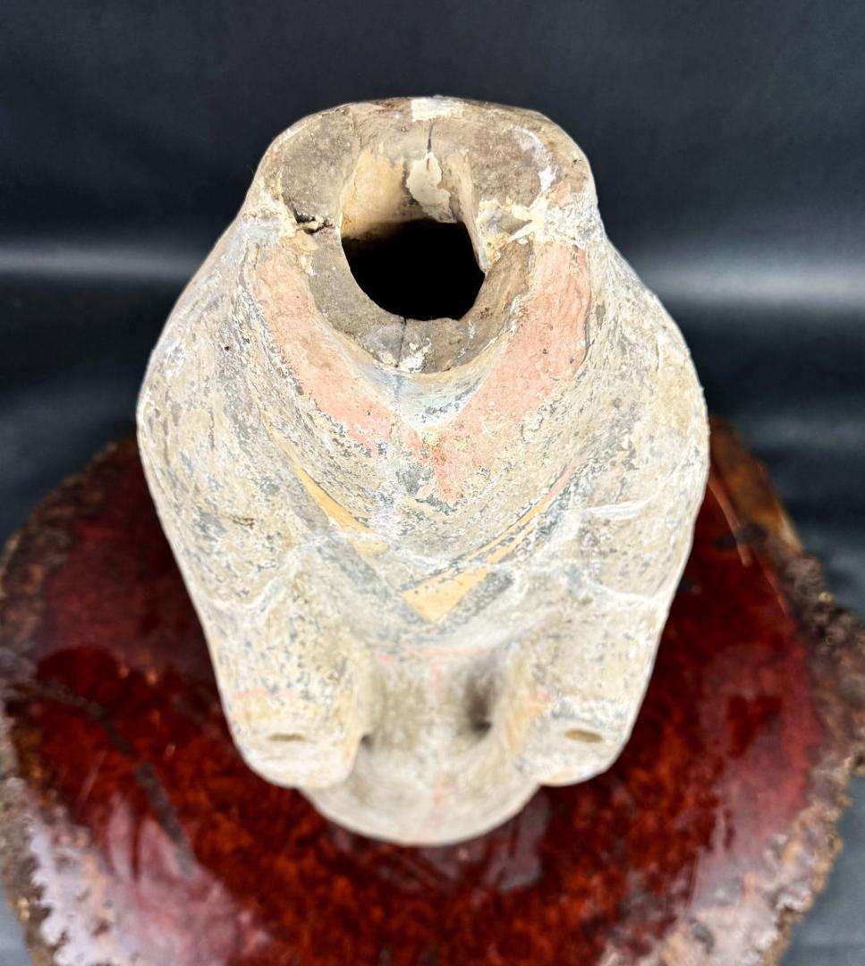 漢時代 加彩陶俑 発掘品 古美術 時代品 伝世品焼物 歴史唐物 WWTT309