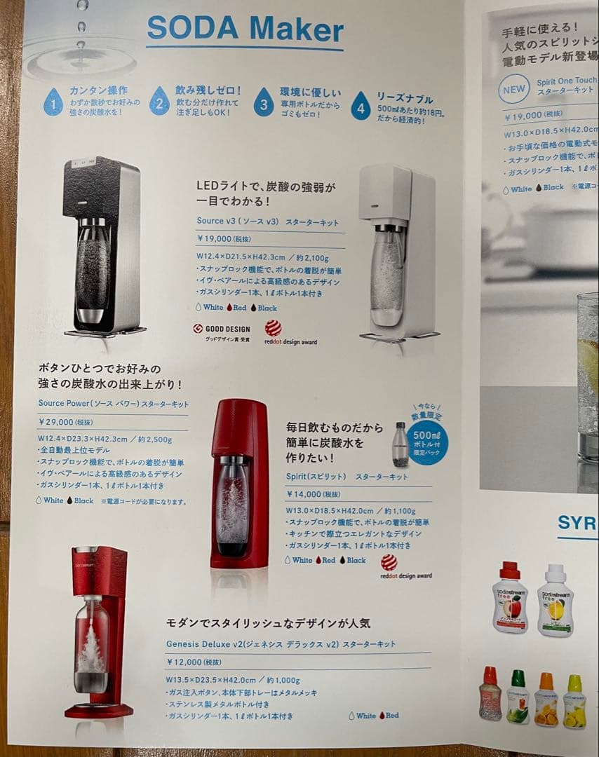 Sodastream ソーダストリーム ソースv3 ブラック