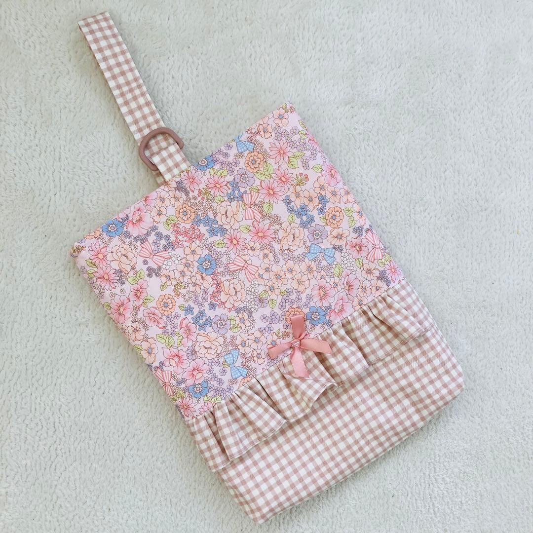 【ハンドメイド】入園入学グッズ(小花柄リボン柄×フリル×ギンガムチェック)