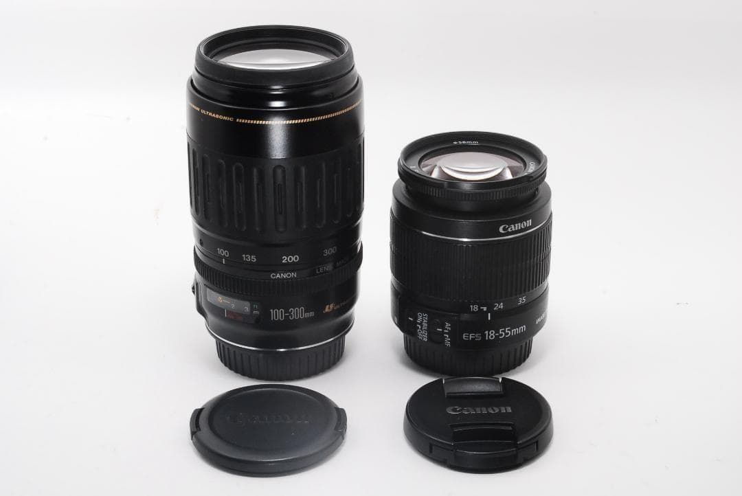 高画質＆軽量Canon Kiss x8i＋18-55＆100-300mm初心者◎