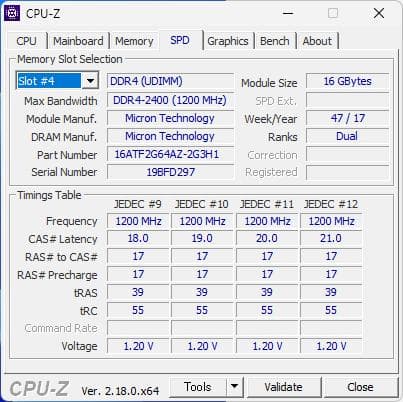 マイクロン デスクトップ用 DDR4メモリ 16GB×2枚=計32GB
