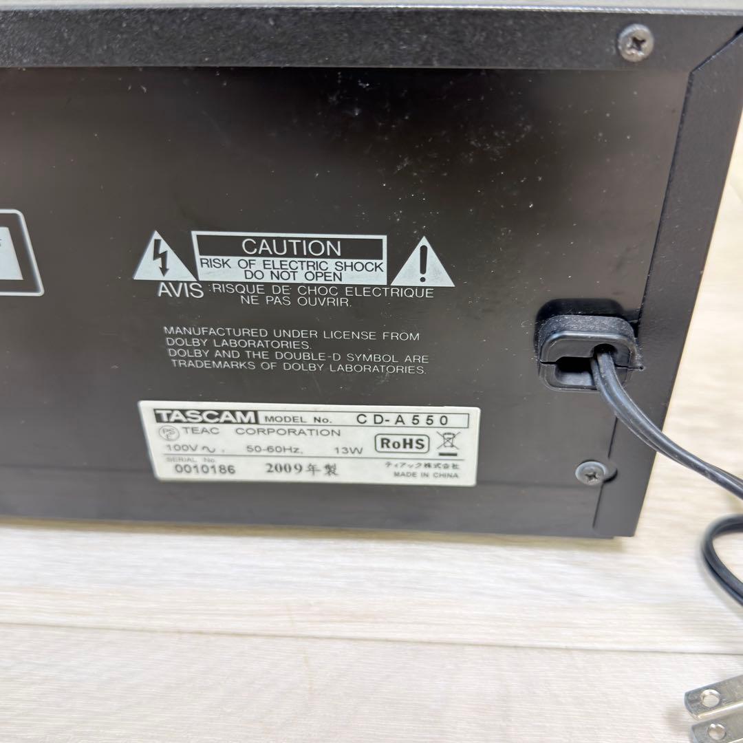 TASCAM CD-A550 CDプレーヤー カセットデッキ タスカム