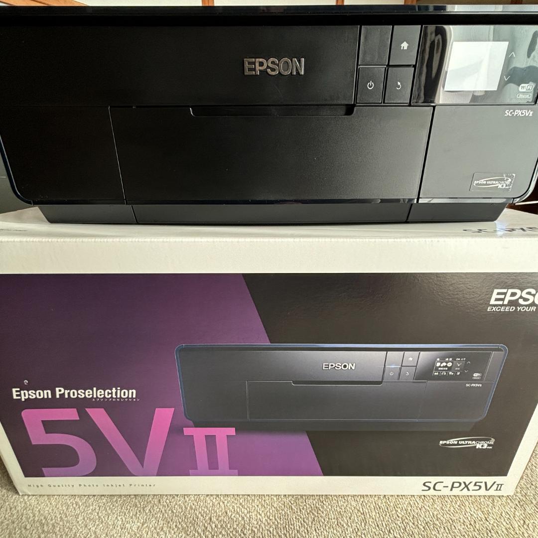 EPSON SC-PX5V II プリンター（優良品、純正インク４種６本付属）