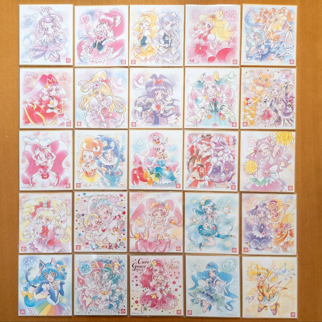 【65枚】プリキュア　色紙ART　まとめ売り