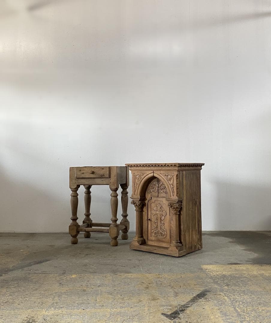 フランス アンティーク Church Cabinet 教会 キャビネット