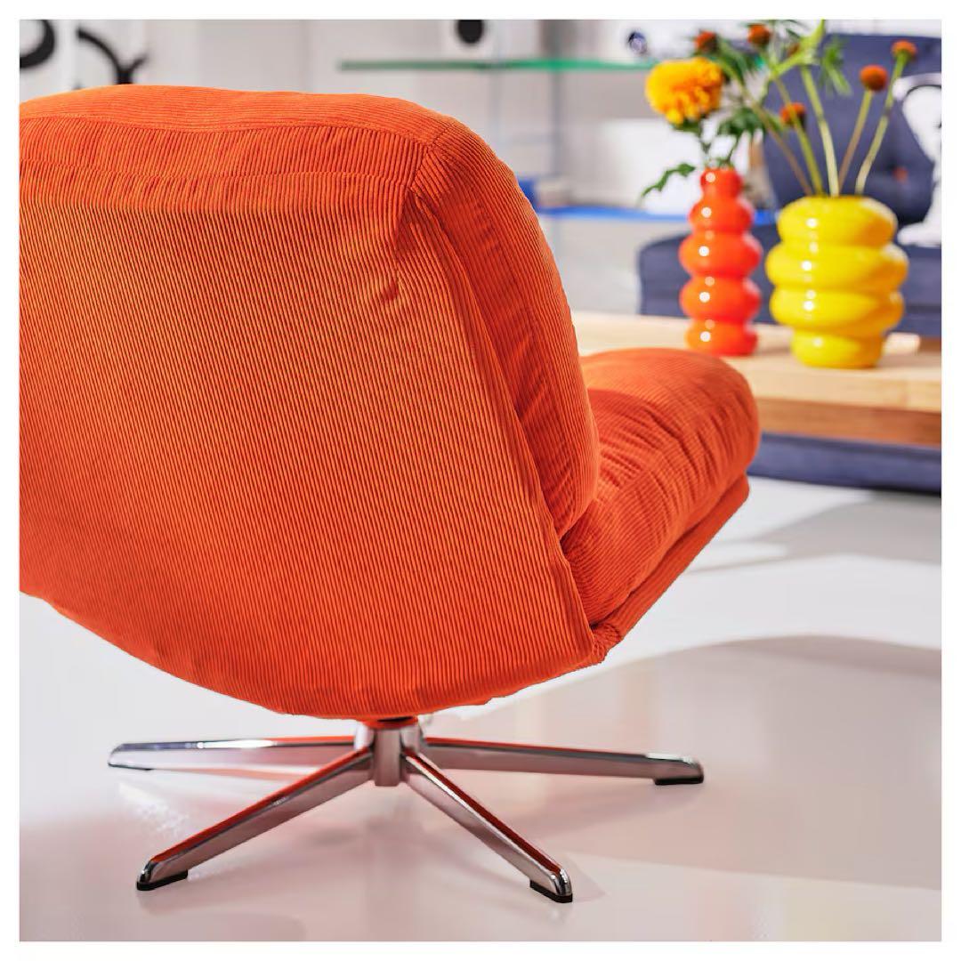 新品◎未開封 回転パーソナルチェア ディヴリンゲ イケア IKEA オレンジ 1