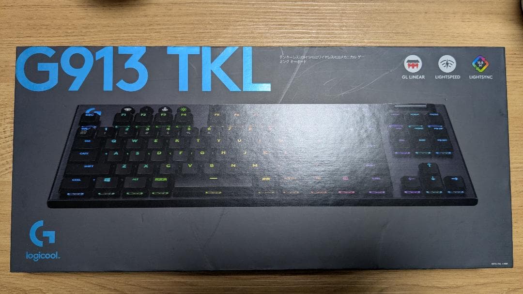 キーボード Logicool G913 TKL Linear Black