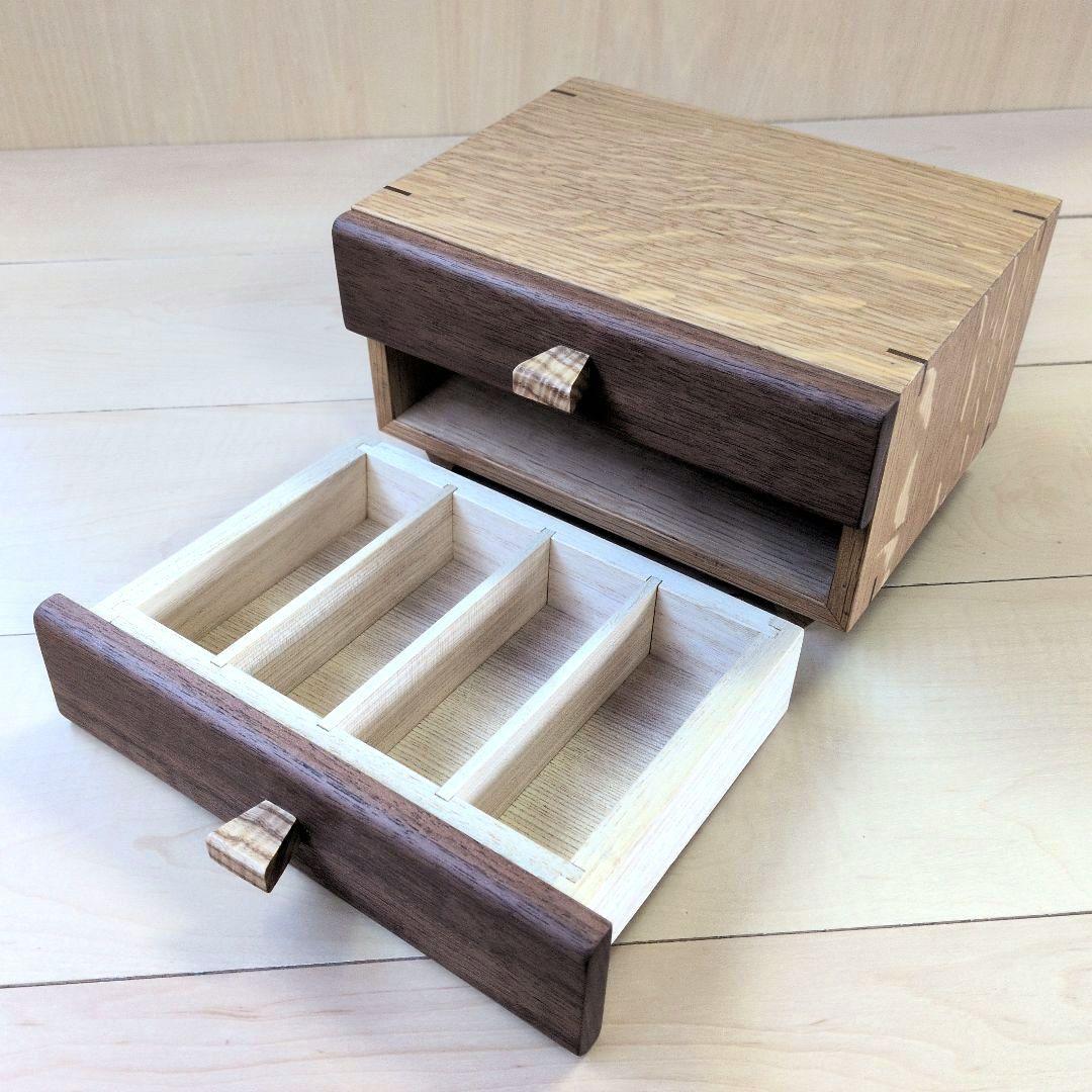 2段キャビネット　アクセサリボックス　小物収納　時計収納