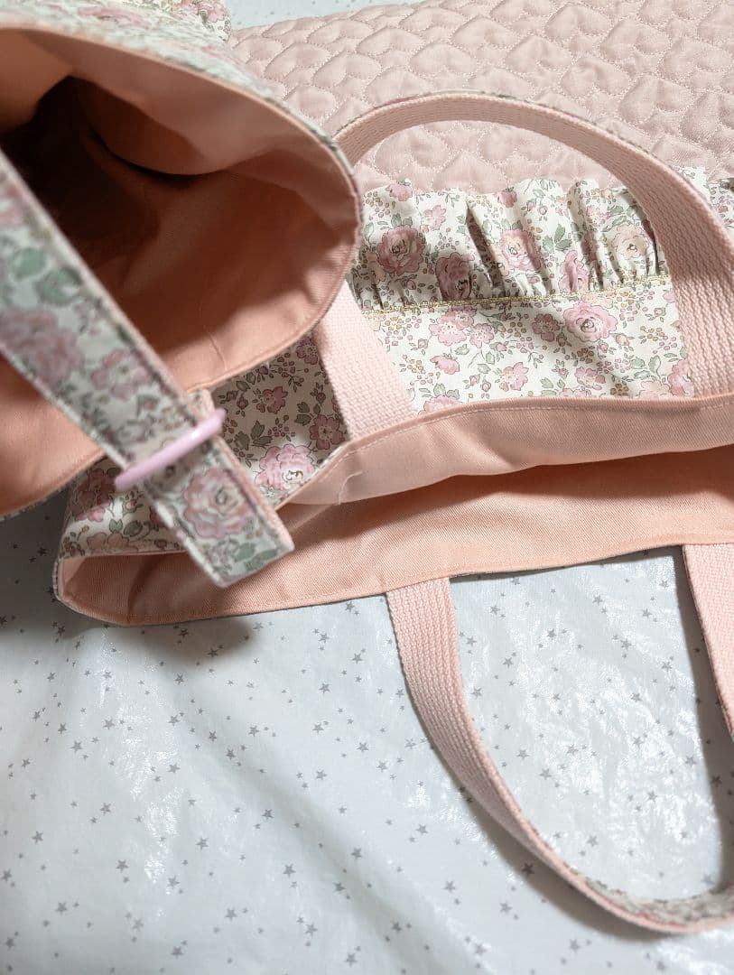 リバティ　レッスンバッグ　上履き入れ　体操服袋　ハンドメイド