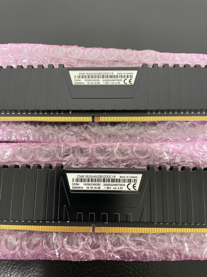 PCメモリ CORSAIR DDR4-3200Mhz 8GB×2枚 16GB