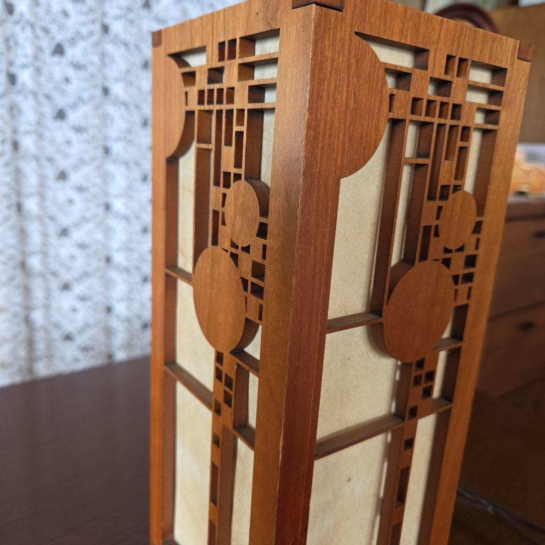 FRANK LLOYD WRIGHT 木製ランプ
