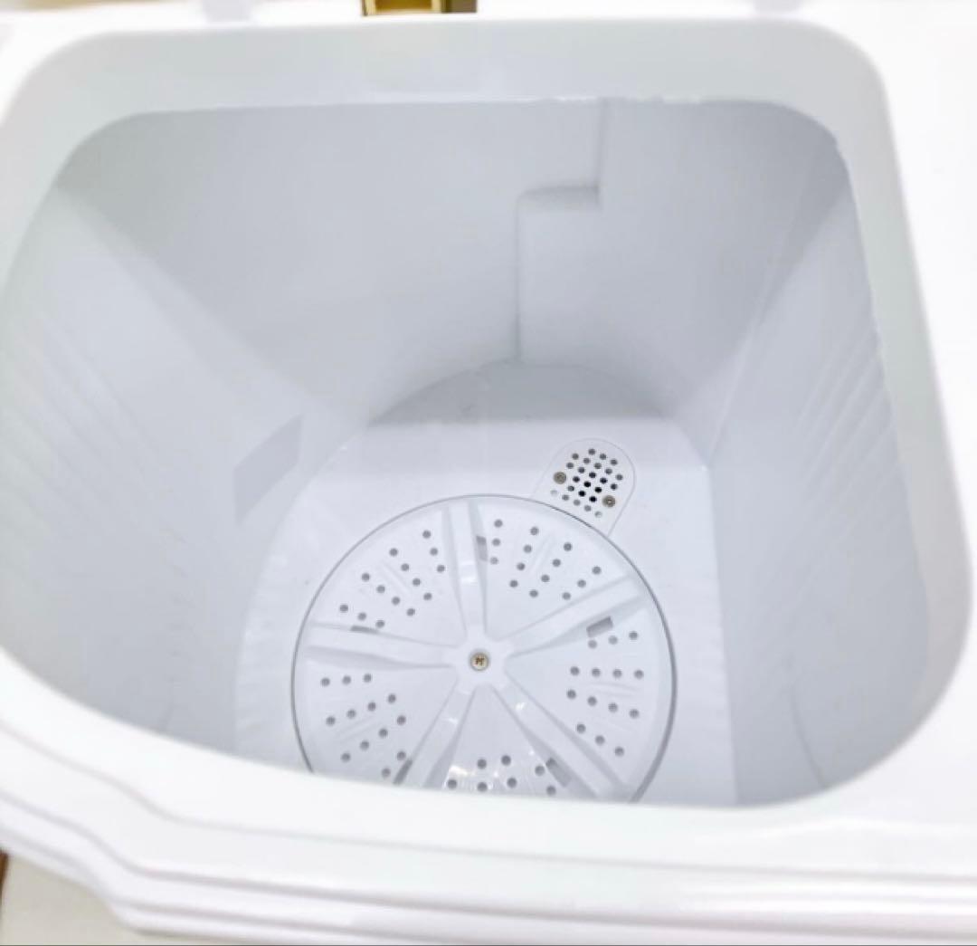 ◆新品未使用◆小型洗濯機／二層式／簡易洗濯機3.6kg／NAW002／ベージュ