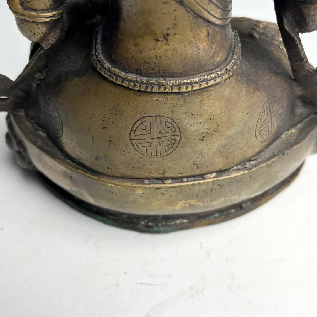 銅金観音菩薩坐像 塗金仏 鍍金仏 チベット仏教 仏教美術 仏像 中国古玩美術