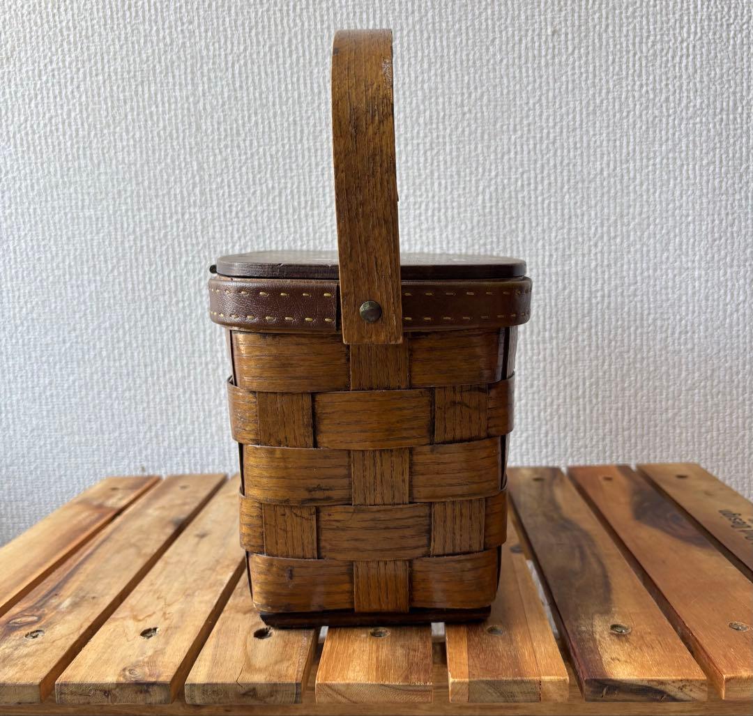 サ*ブ様 ビンテージ カロナン バスケット テニス ヴィンテージ ハンドメイド