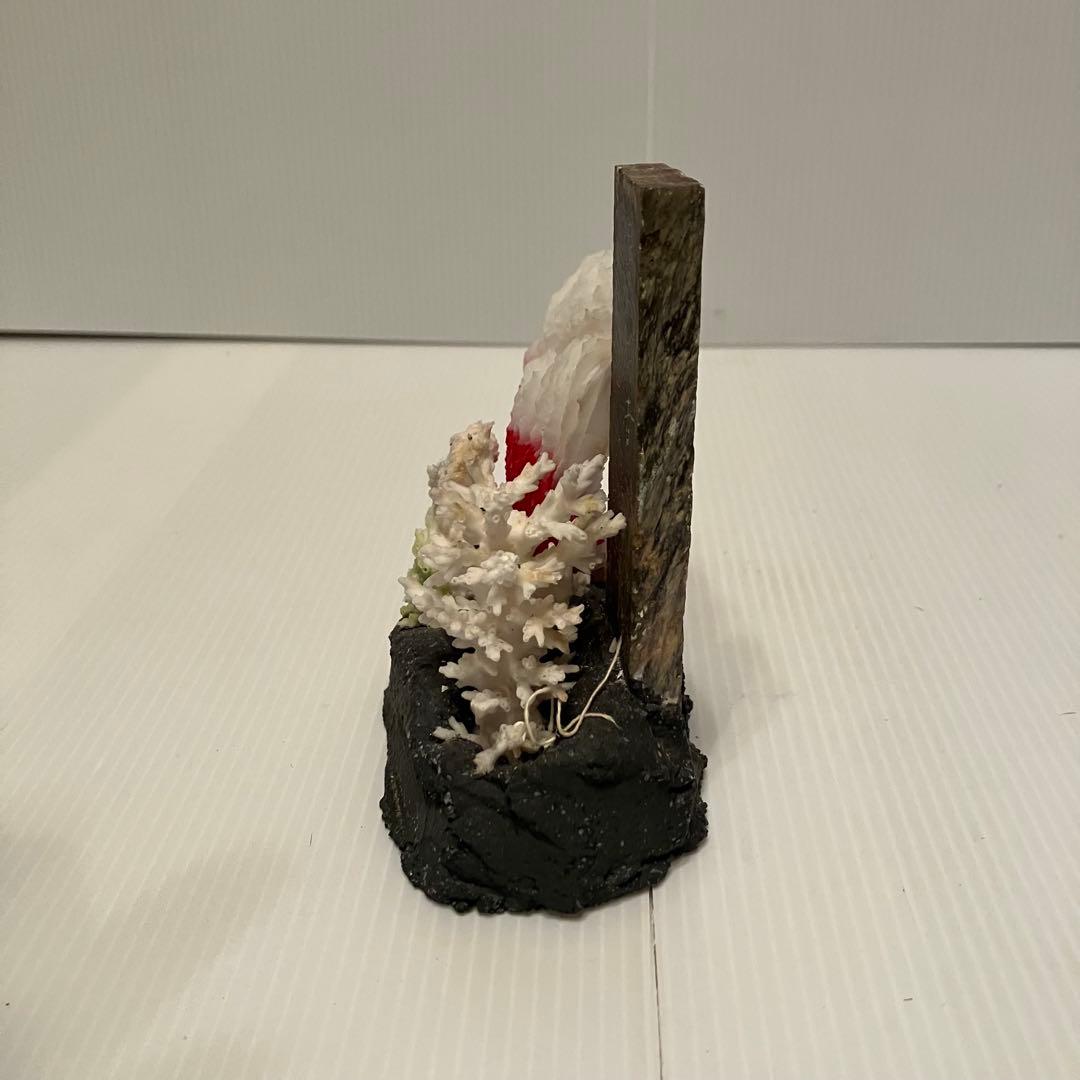 E-4 【希少・伊豆下田】天然サンゴ 銘品 工芸品 置物 「唐人お吉」ゆかりの品