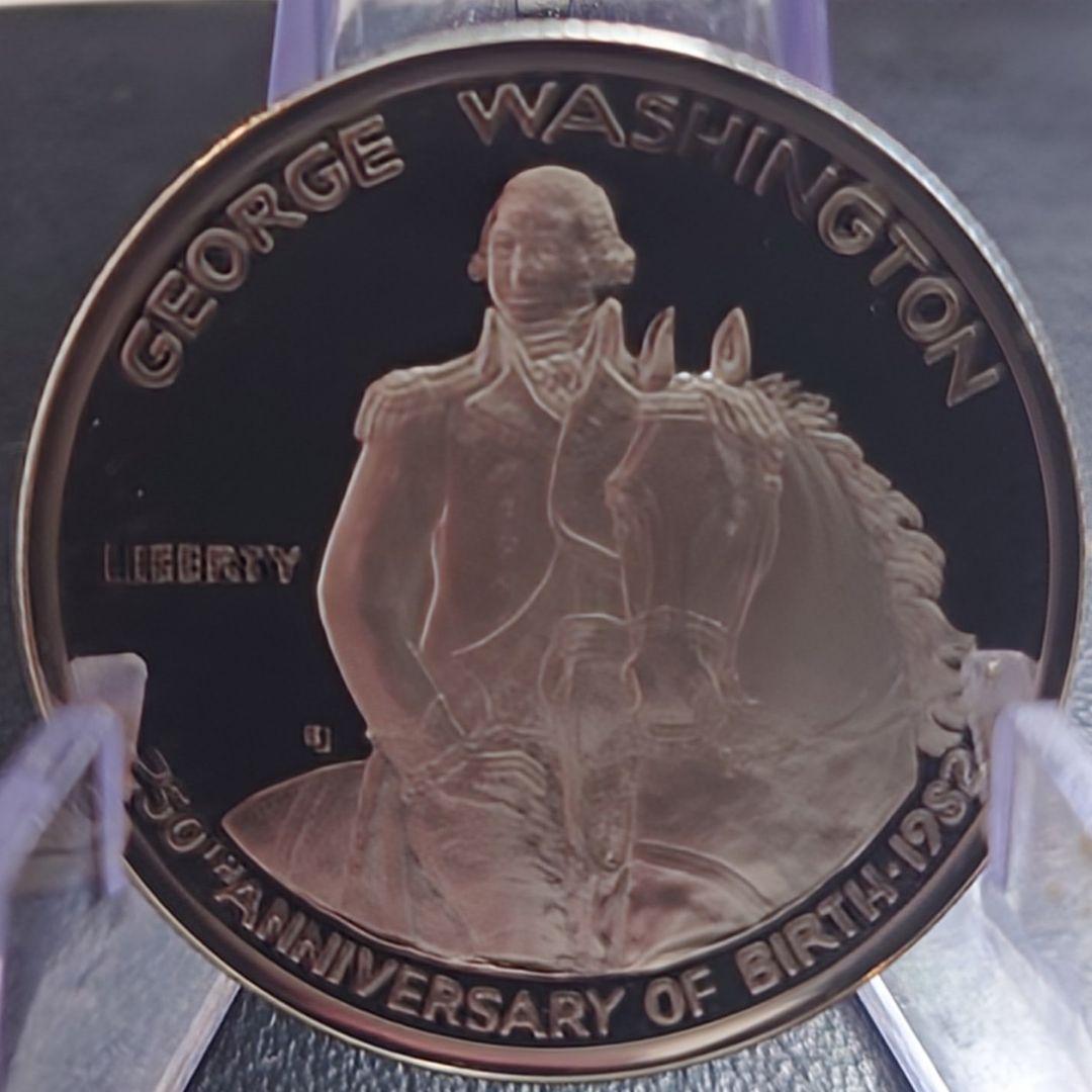 1982年 アメリカ銀貨 ハーフダラー ワシントン生誕記念銀貨 SV900