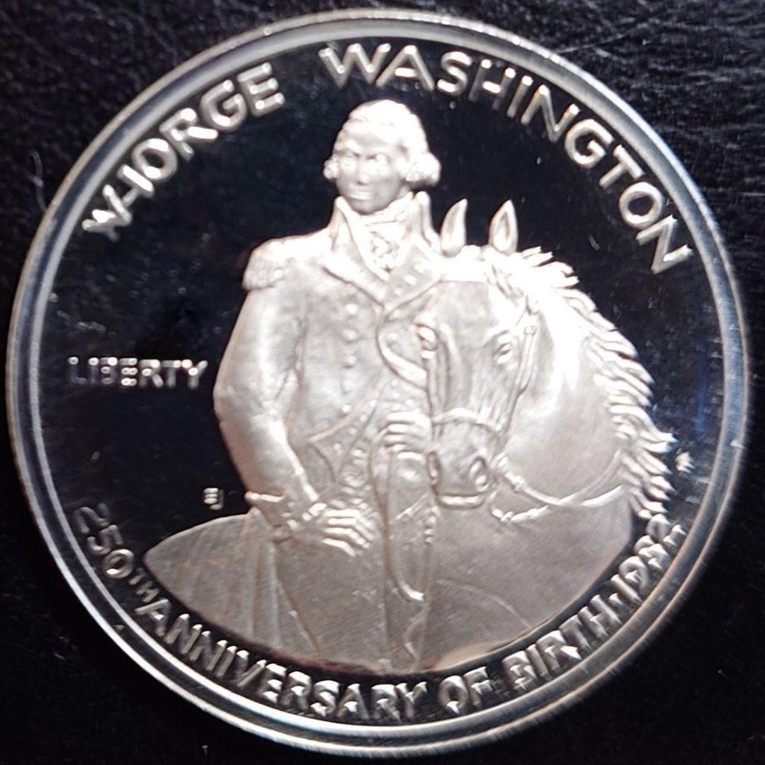 1982年 アメリカ銀貨 ハーフダラー ワシントン生誕記念銀貨 SV900