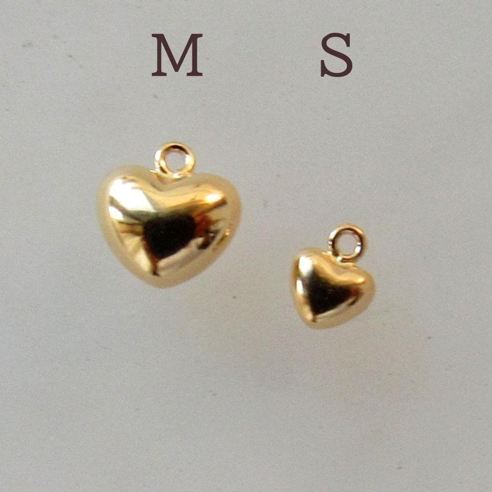 ✨大特価✨18k k18 チャーム ハート パーツ 金属パーツ 18金 M