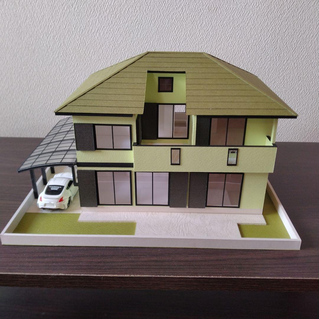 注文模型…50分の1，2階建て内外模型No.100『かなかな様のお家』