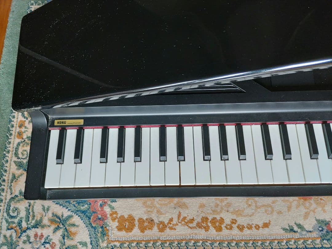 61鍵 黒 電子ピアノ KORG microPIANO アダプタ付き