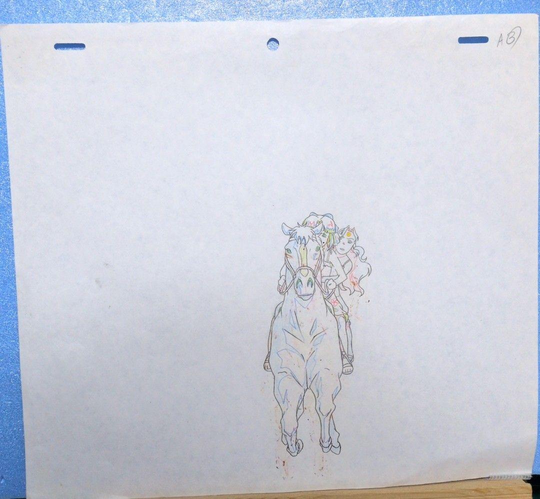 宇宙戦艦ヤマモトヨーコ　資料セット( 綾乃さんセル画＆原画セット）