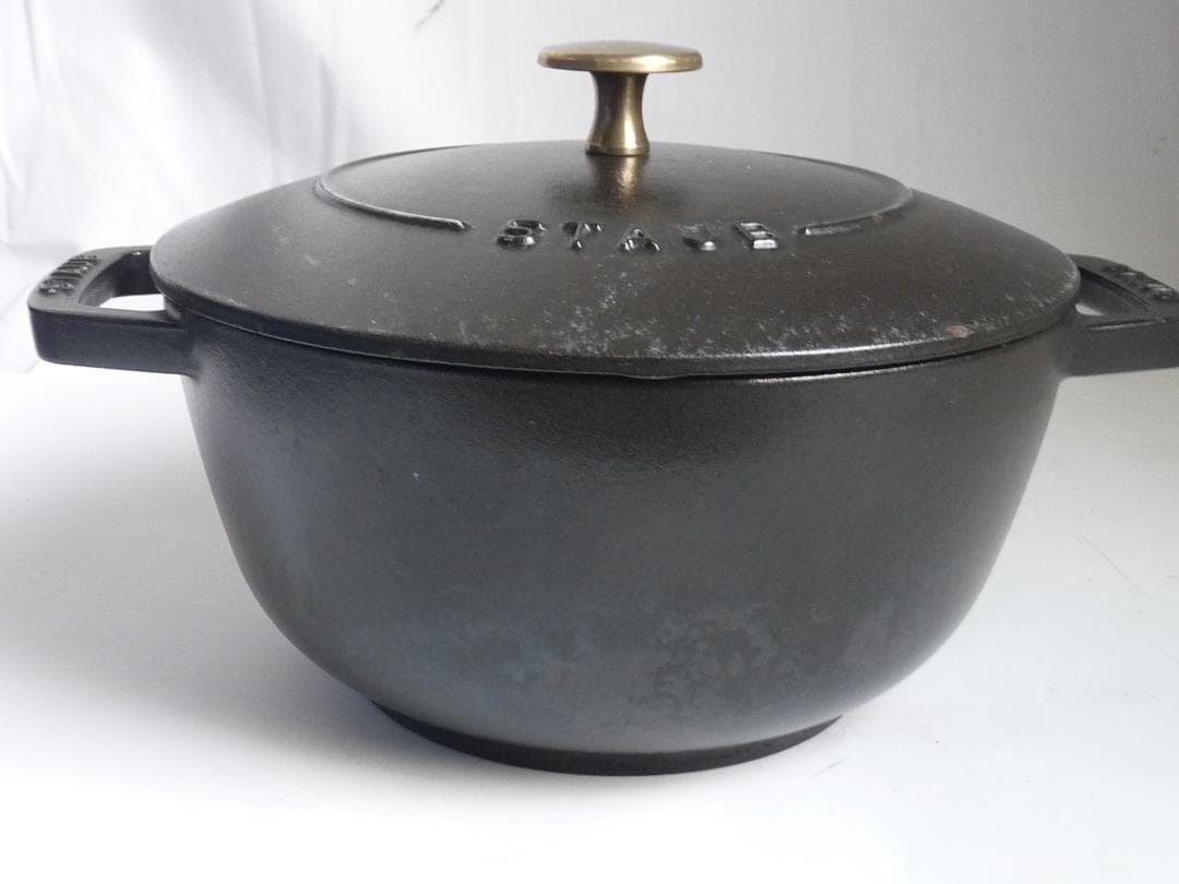 STAUB WA-NABE 20cm 鋳鉄 両手鍋 黒