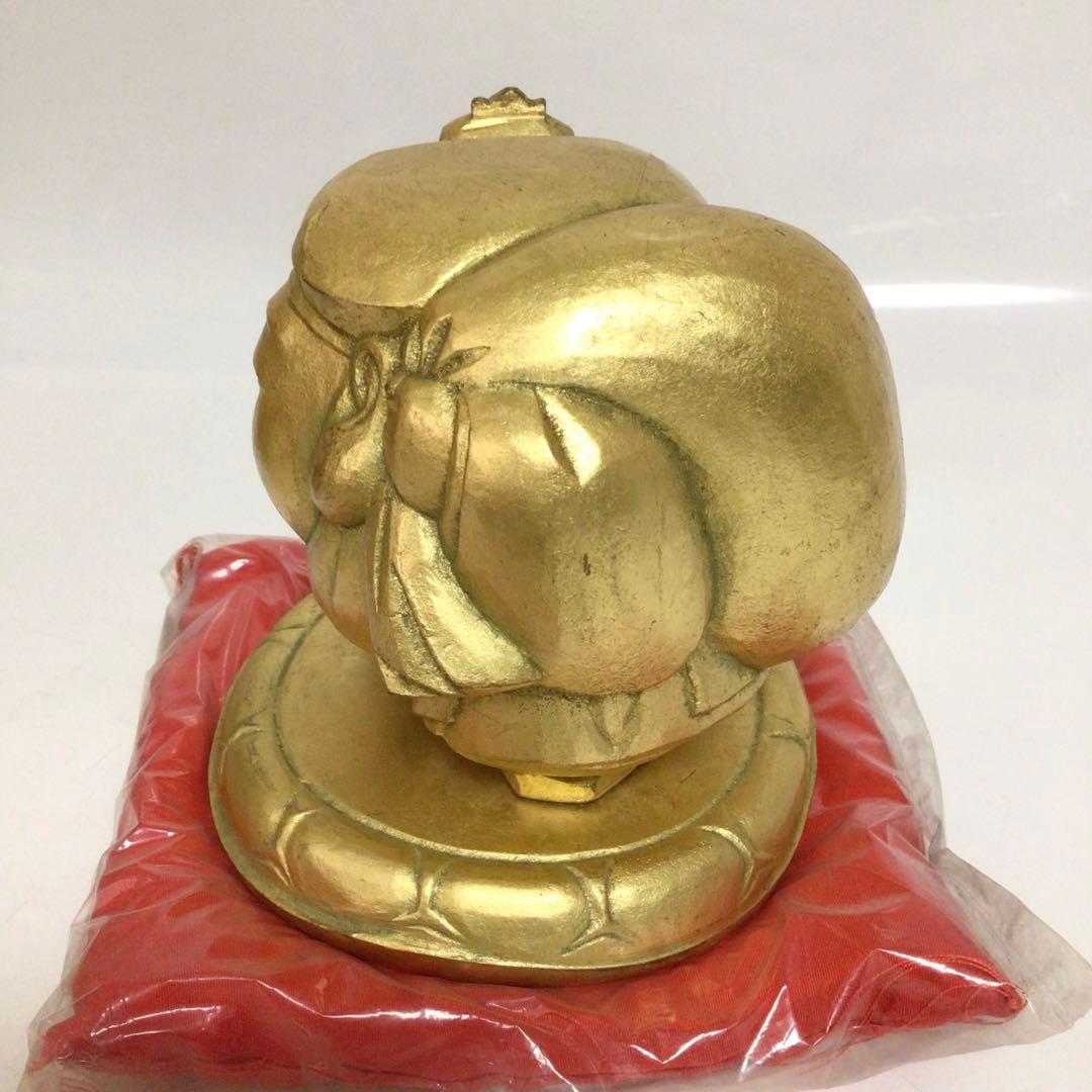 人間国宝 仏師 平櫛田中作 銅製 鍍金 福聚大黒天尊像　金色　福　神像 木箱