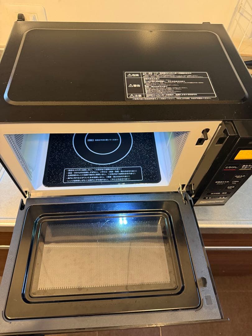 電子レンジ 2021年製 アイリスオーヤマ IMB-FV1801 取説付き　美品