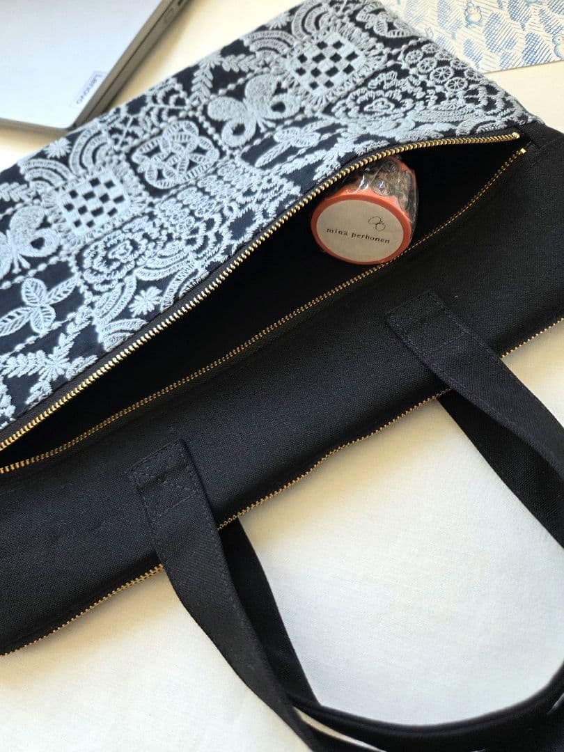 forest tile ミナペルホネン◆PC bag　パソコンケース