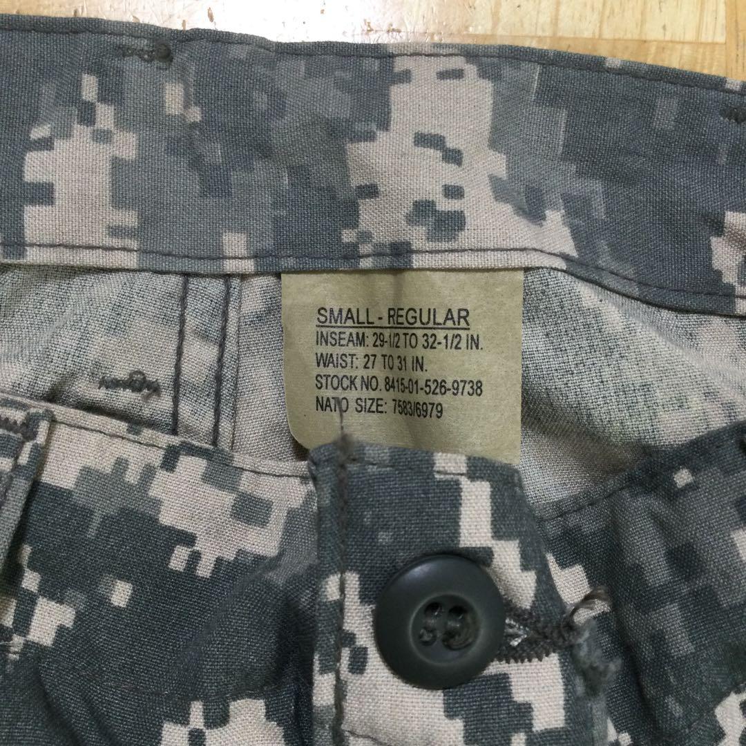 実物 アメリカ陸軍 ACU UCP迷彩 S-R エアクルー コンバットパンツ