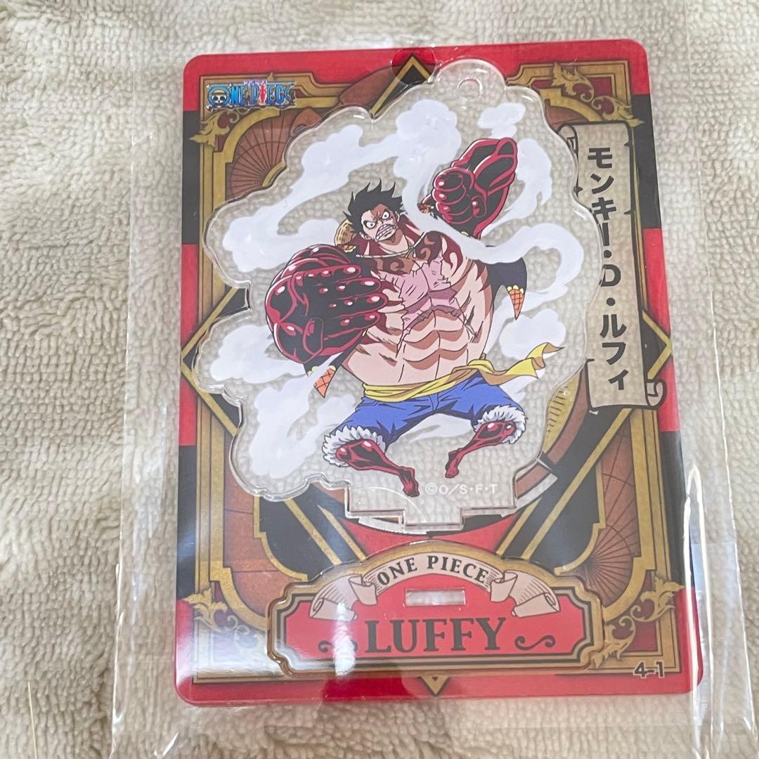 ワンピース アクリルdeカード ペンギン&シャチ　ルフィ　ロー　コラソン