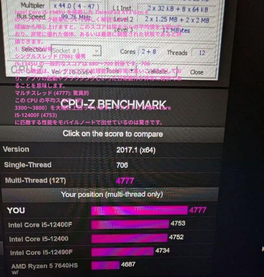 ThinkPad X13 2025 32Gメモリ512GB 13世代Intel
