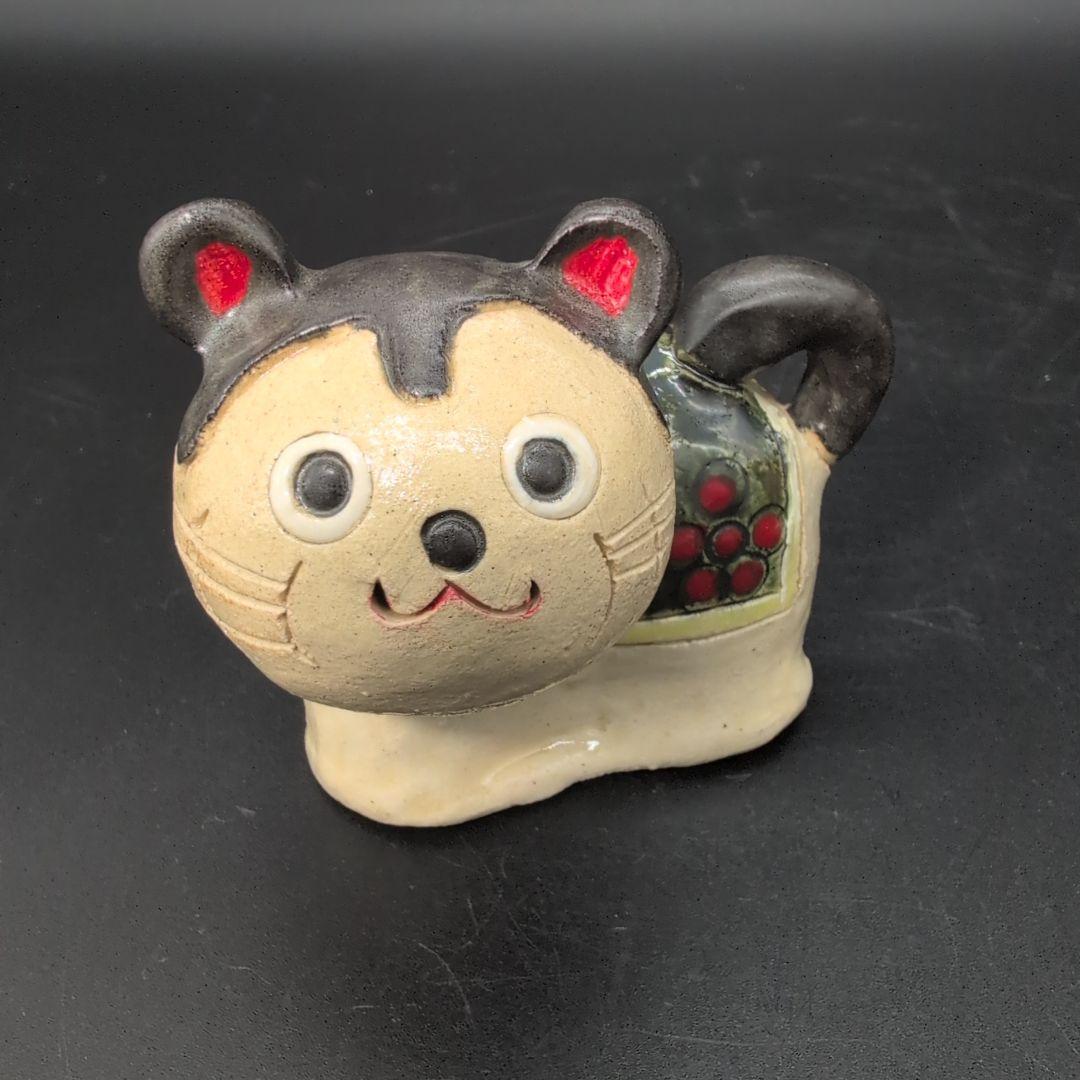 【新品未使用】縁起物 微笑み 犬張子 親子セット　瀬戸焼
