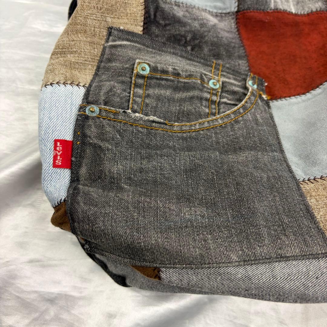 新品未使用　パッチワークデザイン トートバッグ　ハンドメイド