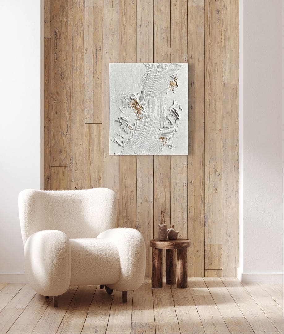 現代アート　53×45.5㎝　テクスチャーアート　モダン　抽象画　インテリア