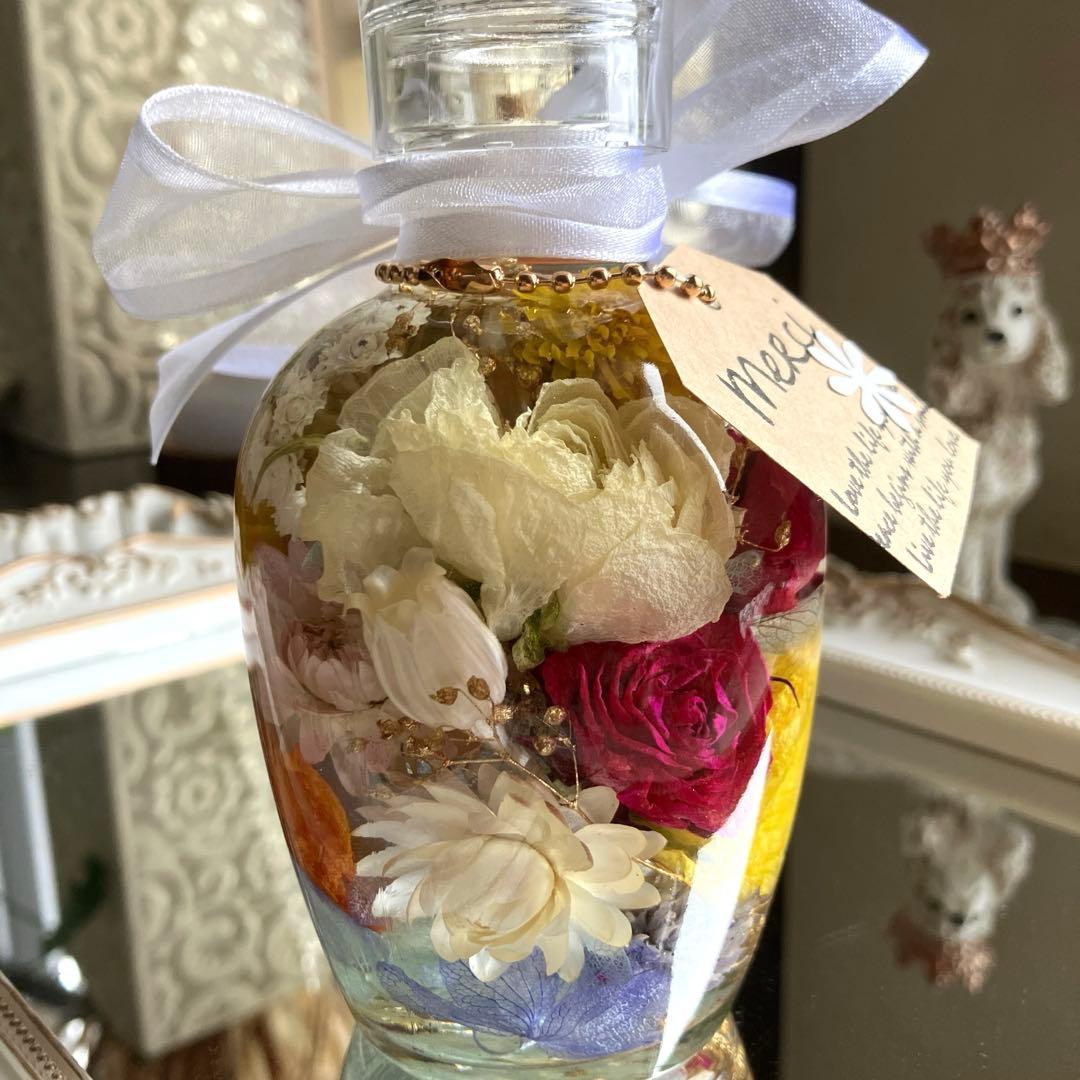 ◆ハーバリウム　312 一周お花の春bottle *.:。✿*゜