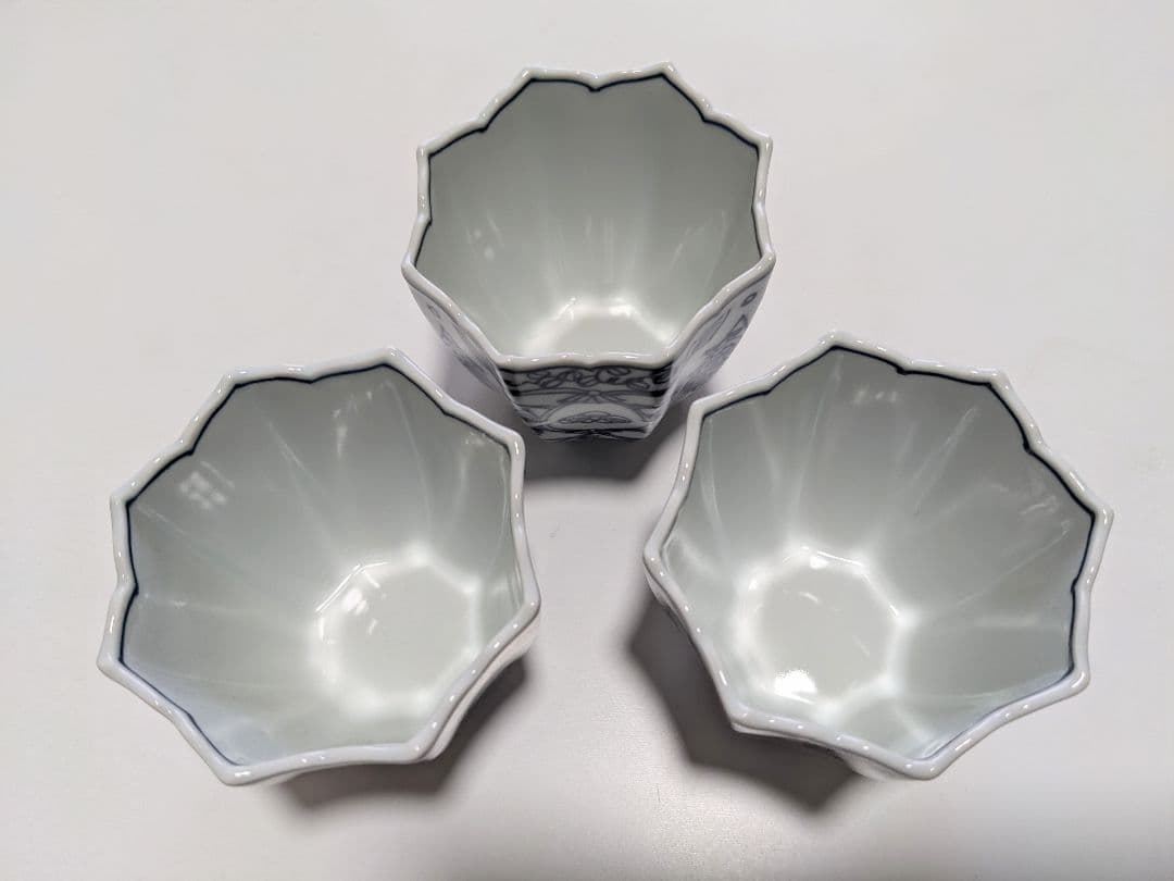 清水焼 京焼 京泉窯 小鉢 手描き 3客 美品
