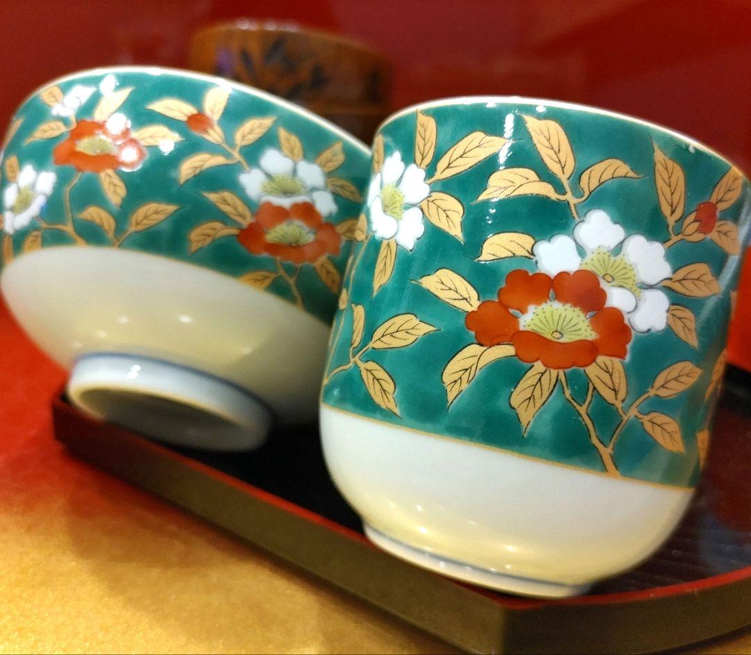 天然木味噌汁碗お椀５／三洋陶器龍峰窯　 絵変わりご飯茶碗５湯呑み５　木箱／追加可