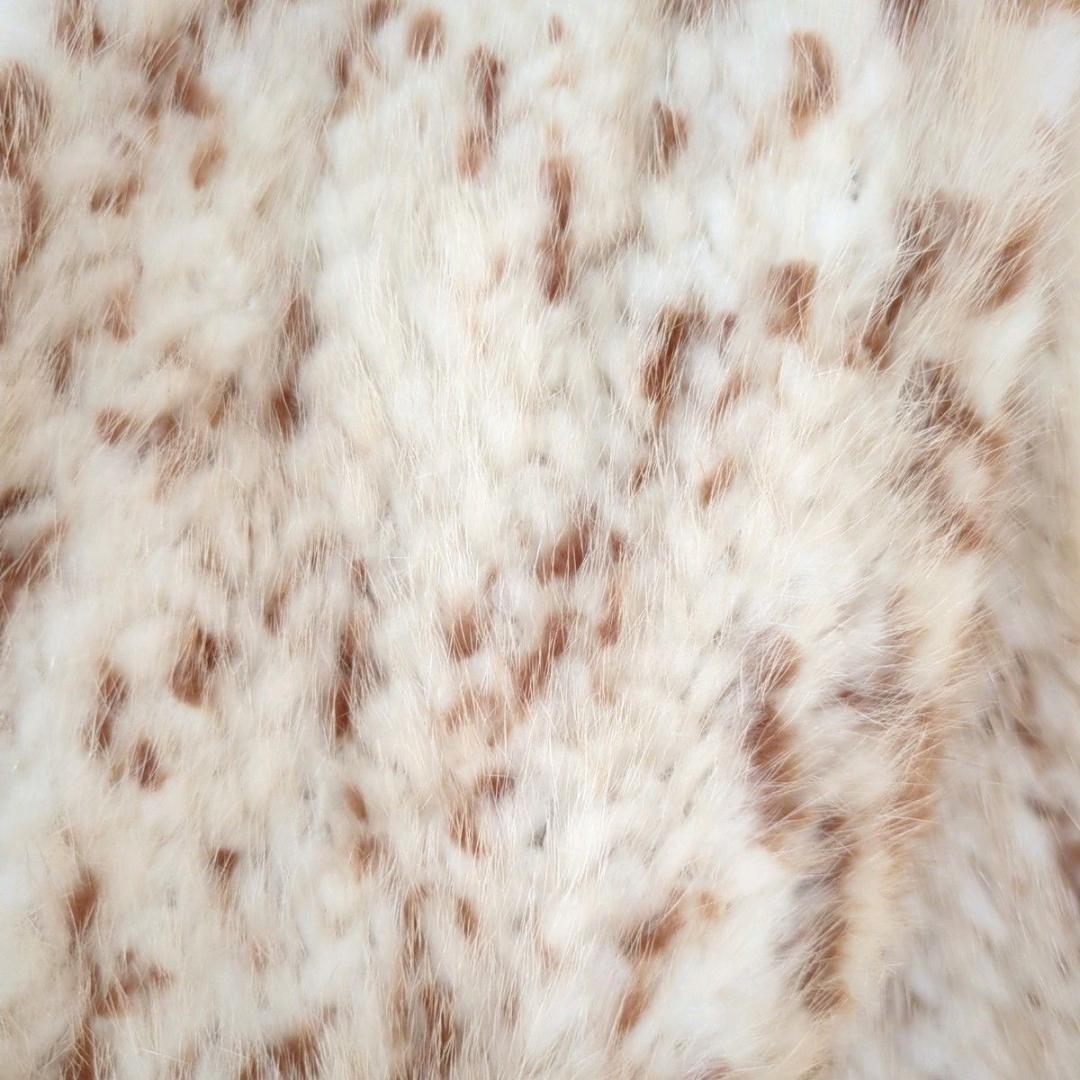 高級ミンクファー マフラー ベージュ 未使用タグ付 ふわふわ