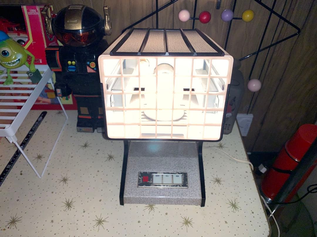 昭和レトロ　動作品　ナショナル　ナイトランプ　完品　ミッドセンチュリー